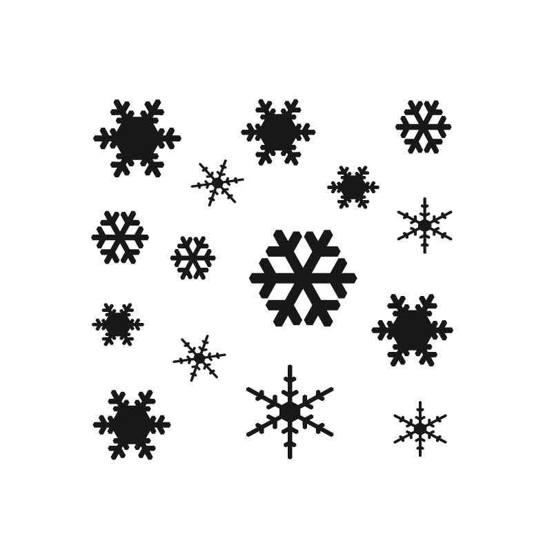50 Stickers Flocons De Neige Fluorescents - Décoration Murale Noël Pour Chambre Enfant