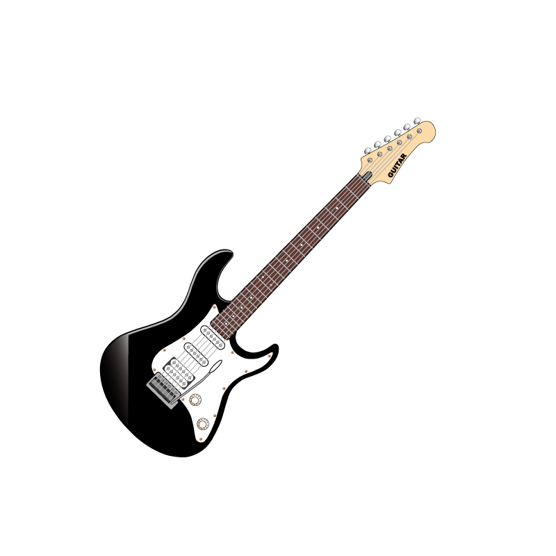 HONGECB Autocollant de Note à Guitare, Échelle Musicale Autocollant pour 6  Cordes Guitares Électrique et Acoustique, Transparent et Noir Autocollants