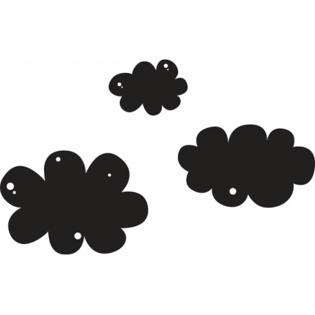 Sticker ardoise nuages