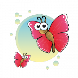 Sticker Le papillon