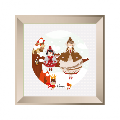 Sticker tableau hiver