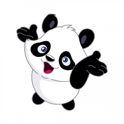 Sticker Petit panda joyeux