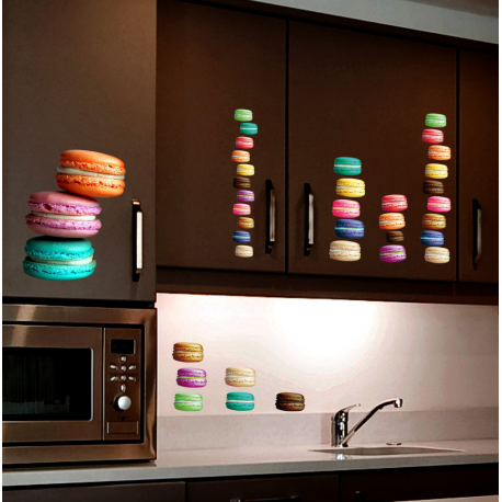 Sticker Macarons Gourmand