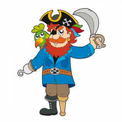 Sticker Pirate Barbe Rousse