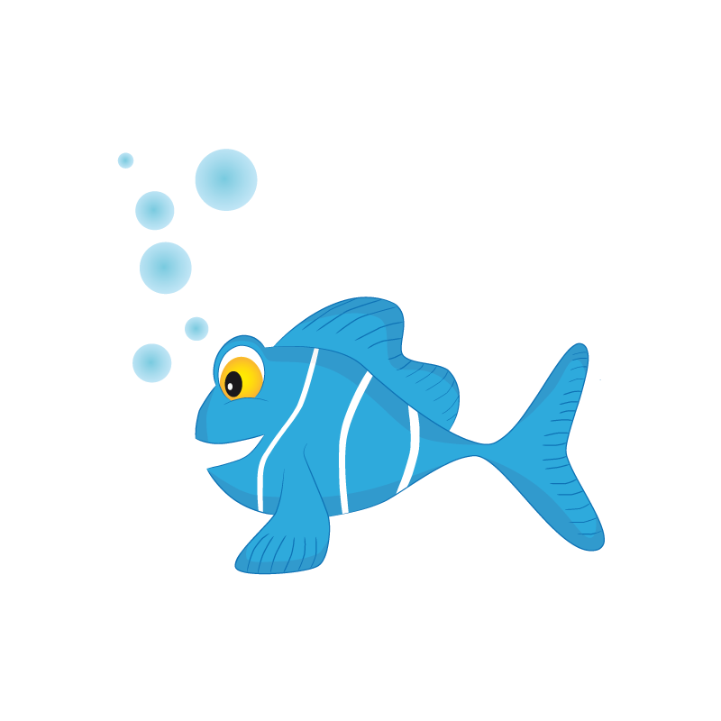 Sticker Poisson transparent 