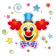 Clown et confettis