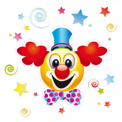 Sticker Clown et confettis