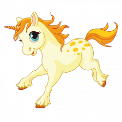 Sticker Petite licorne au galop