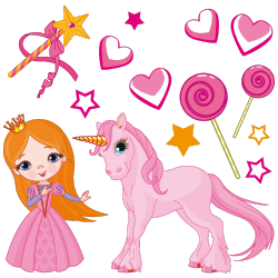 Sticker Le monde gourmand de Princesse Lili