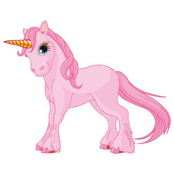 Sticker Licorne rose