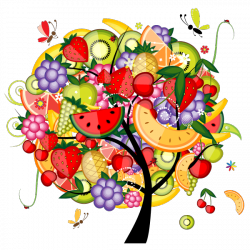 Sticker Arbre de fruits