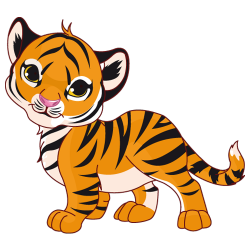 Sticker Petit tigre