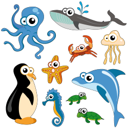 Sticker Les animaux marins 2