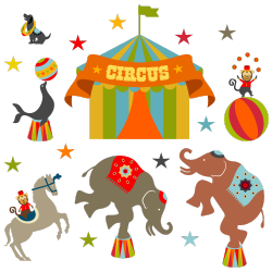 Sticker Cirque Circus